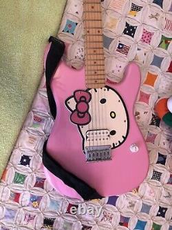 Fender squire stratocaster affinity hello kitty electric guitar