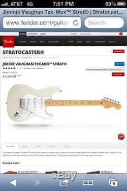 Fender stratocaster Electric guitar Jimmie Vaughan (brand new with guitar bag)