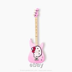 Fender x Loog Hello Kitty Kids Stratocaster Guitar (Pink) -sanrio 7456
