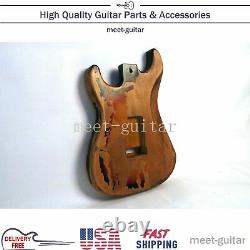For Fender Stratocaster ST Electric Guitar Body Vintage Sunburst Heavy Relic USA