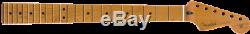 Genuine Fender ROASTED MAPLE Strat/Stratocaster Neck, Jumbo Frets/12/Flat Oval