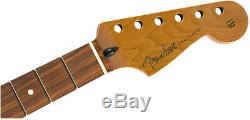 Genuine Fender Roasted Maple Stratocaster Neck 12 Pau Ferro Flat Oval