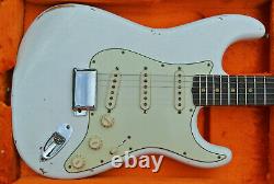 Gorgeous! Fender USA Custom Shop'61 Stratocaster Relic Slab Board Olympic White