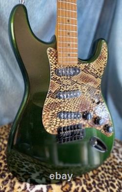 Guitar Monkey Stratocaster Roasted Maple Neck Stainless Frets, Grover Tuners