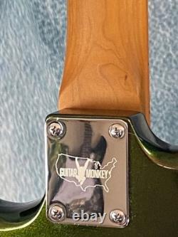 Guitar Monkey Stratocaster Roasted Maple Neck Stainless Frets, Grover Tuners