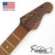Guitar Neck Roast Curly On Black Walnut 24.75 Mm Style Fits Fender Stratocaster