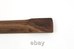Guitar Neck Roast Curly on Black Walnut 24.75 MM Style Fits Fender Stratocaster
