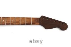 Guitar Neck Tigerwood on Roast Maple 24.75 Conv S Style Fits Fender Strat