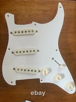 Loaded Fender Strat Stratocaster Pickguard Handwound Pickups RWRP All USA