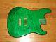 Mighty Mite Body Fits Fender Stratocaster 2 3/16th Guitar Neck Green Quilt Top