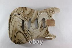 Mocha swirled Alder SSS Strat Stratocaster body Fits Fender neck J166