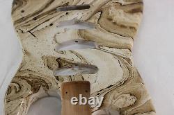 Mocha swirled Alder SSS Strat Stratocaster body Fits Fender neck J166