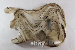 Mocha swirled Alder SSS Strat Stratocaster body Fits Fender neck J166