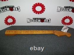 NEW Allparts Fender Licensed Neck For Stratocaster, Maple, Aged Satin #SMVF-C