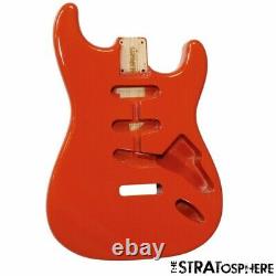 NEW Fender Lic Stratocaster BODY Strat Allparts Vintage Style Fiesta Red SBF-FR
