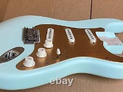 NEW Fender Squier 40th ANNIVERSARY SATIN SONIC BLUE STRATOCASTER LOADED BODY