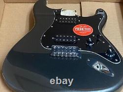 NEW Fender Squier Affinity HH Stratocaster CHARCOAL FROST METALLIC LOADED BODY