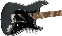 NEW- Fender Squier Affinity Stratocaster HH Elec Guitar, Charcoal Frost Metallic