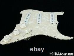 NEW Fender Stratocaster LOADED PICKGUARD C Shop Fat 50s Aged Pearloid 11 Hole