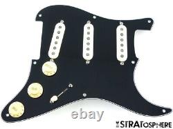 NEW Fender Stratocaster LOADED PICKGUARD Gen 4 Noiseless Black 3 Ply, 8 Hole