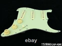 NEW Fender Stratocaster LOADED PICKGUARD Gen 4 Noiseless Mint Green 3Ply 11 Hole