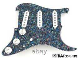 NEW Fender Stratocaster LOADED PICKGUARD Strat Tex Mex Abalone Pearl 11 Hole