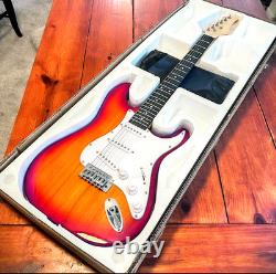 NEW IN BOX? F brand S Style Electric Guitar +Whammy +Case/Bag +Strap +Pick