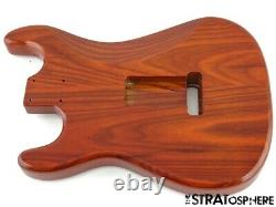 NEW Replacement BODY for Fender Stratocaster Strat, Roasted Ash, Amber
