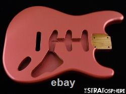 NEW Replacement BODY for Fender Stratocaster Strat, Roasted Ash, Burgundy Mist