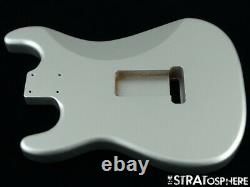 NEW Replacement BODY for Fender Stratocaster Strat, Roasted Ash, Firemist Silver