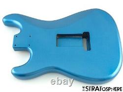 NEW Replacement BODY for Fender Stratocaster Strat, Roasted Ash Lake Placid Blue