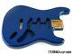 New Replacement Body For Fender Stratocaster Strat, Roasted Ash, Metallic Blue