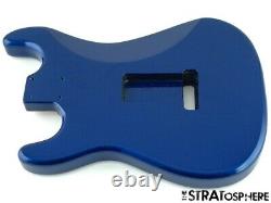 NEW Replacement BODY for Fender Stratocaster Strat, Roasted Ash, Metallic Blue