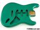 New Replacement Body For Fender Stratocaster Strat, Roasted Ash, Metallic Green
