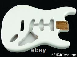 NEW Replacement BODY for Fender Stratocaster Strat, Roasted Ash, Olympic White