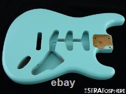 NEW Replacement BODY for Fender Stratocaster Strat, Roasted Ash, Sonic Blue