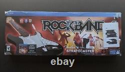 NEW RockBand 4 Wireless Fender Stratocaster Guitar PS4 PlayStation CIB