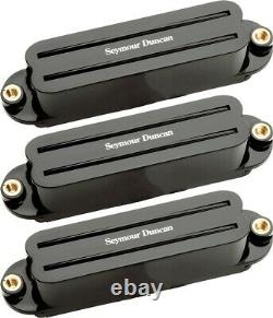 NEW Seymour Duncan Hot Rails for Strat PICKUP SET for Fender Stratocaster Black