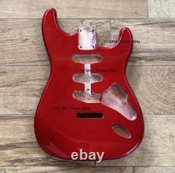 NEW Strat BODY for Fender Strat Alder Metallic Candy Apple Red Guitar SSS Gloss