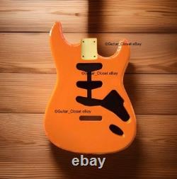 NEW Strat BODY for Fender Stratocaster Alder Gloss Capri Orange Guitar