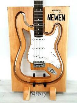 NEWEN Stratocaster GHOST Electric Guitar Made Argentina Solid White Oak Natural