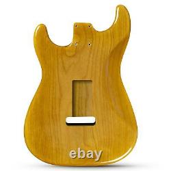 Natural Gloss Finish Fender Stratocaster Compatible Guitar Body 2 Piece Alder