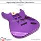 New Electric Guitar Body H-s-h For Fender Stratocaster Replacement Violet Poplar