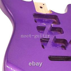 New Electric Guitar Body H-S-H for Fender Stratocaster Replacement Violet Poplar