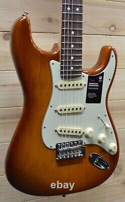 New Fender American Performer Stratocaster Electric Guitar Honey Burst withGigbag