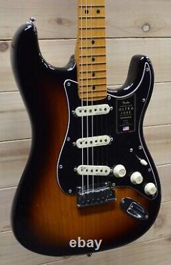 New Fender American Ultra Luxe Stratocaster Two Tone Sunburst withCase