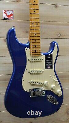 New Fender American Ultra Stratocaster Maple Fingerboard Cobra Blue withCase