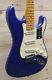 New Fender American Ultra Stratocaster Maple Fingerboard Cobra Blue Withcase