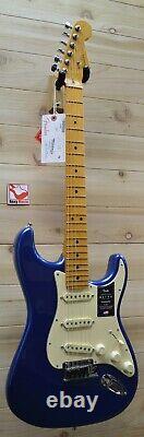 New Fender American Ultra Stratocaster Maple Fingerboard Cobra Blue withCase