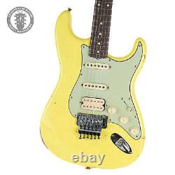 New Fender Custom Shop 1960 Stratocaster Relic Graffiti Yellow Floyd Rose